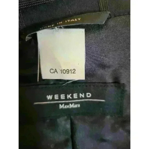 Max Mara Black Two Piece Blazer And Sleeveless Belted Dress U.S Size 2. - Picture 7 of 10